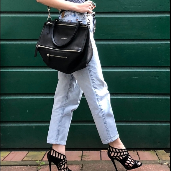 FINAL PRICE🔥Givenchy Black Goatskin Pandora Medium Bag W/ Silver Hardware~VGUC - Picture 2 of 16